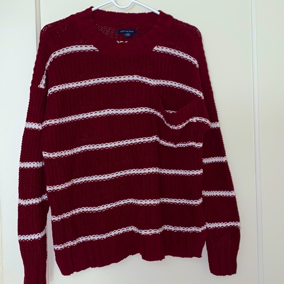 American Eagle Outfitters Sweaters - American Eagle burgundy oversized sweater size:S